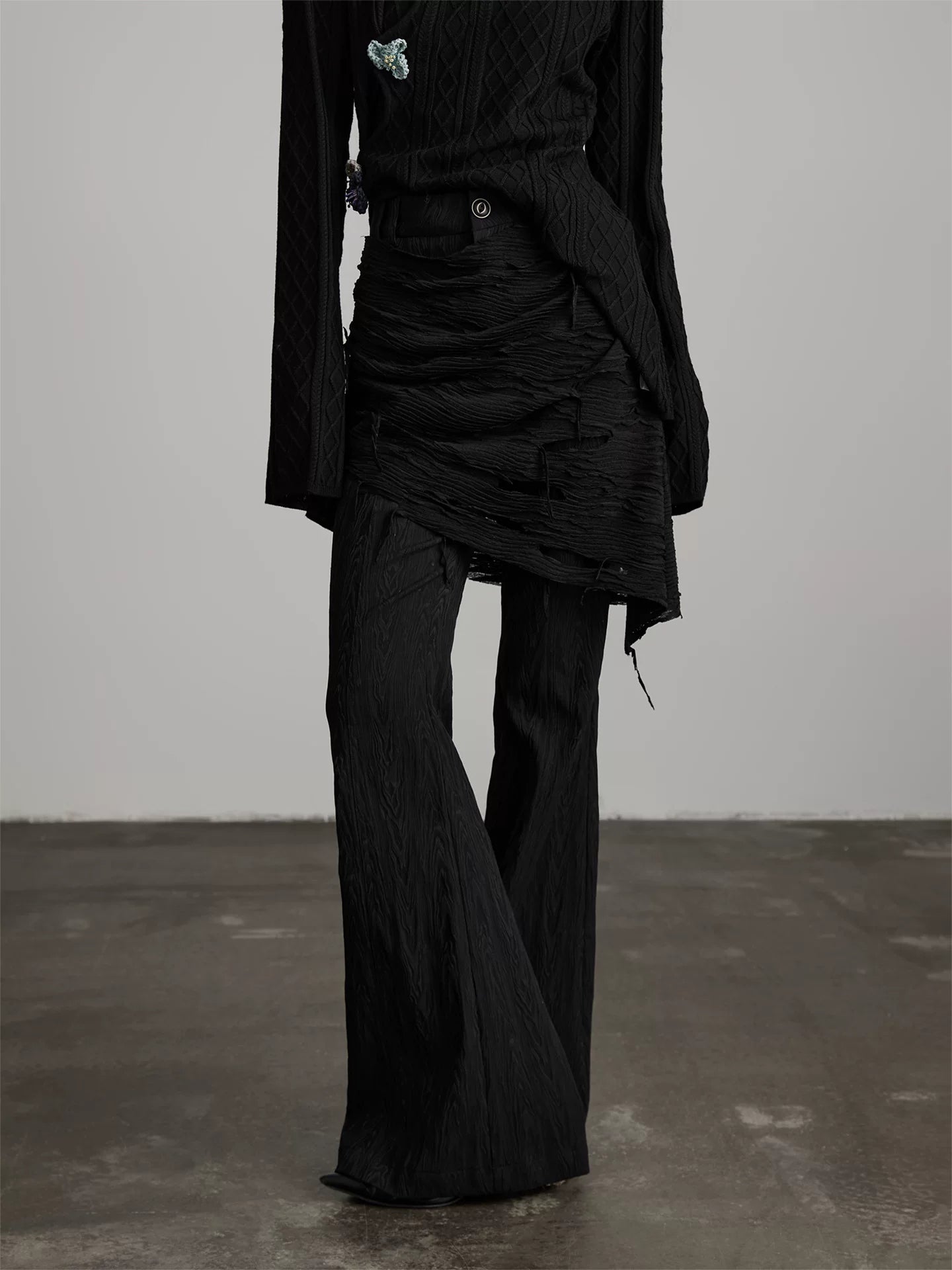 INDULGE Fart Curtain Slim-fit Micro Straight Pants