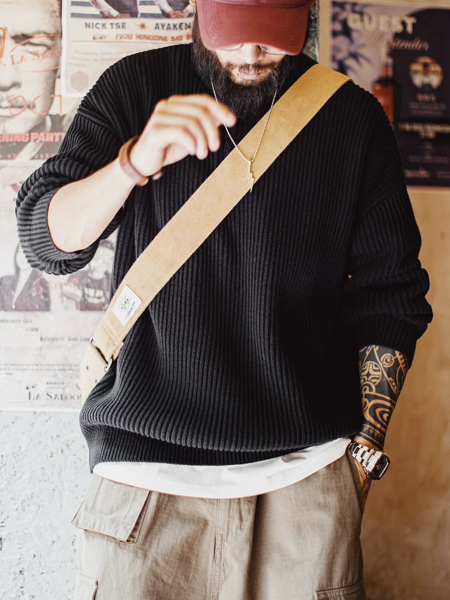 Madden Heavy Henley Sweater