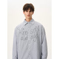 BTSG Vertical Stripe Diamond Alphabet Shirt
