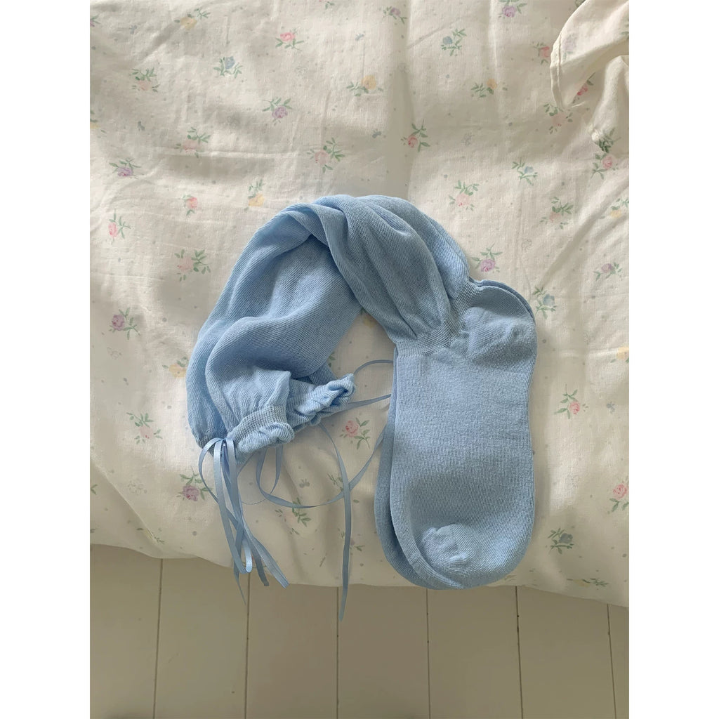 KANO Girl Bow Bubble Mouth Stacking Socks