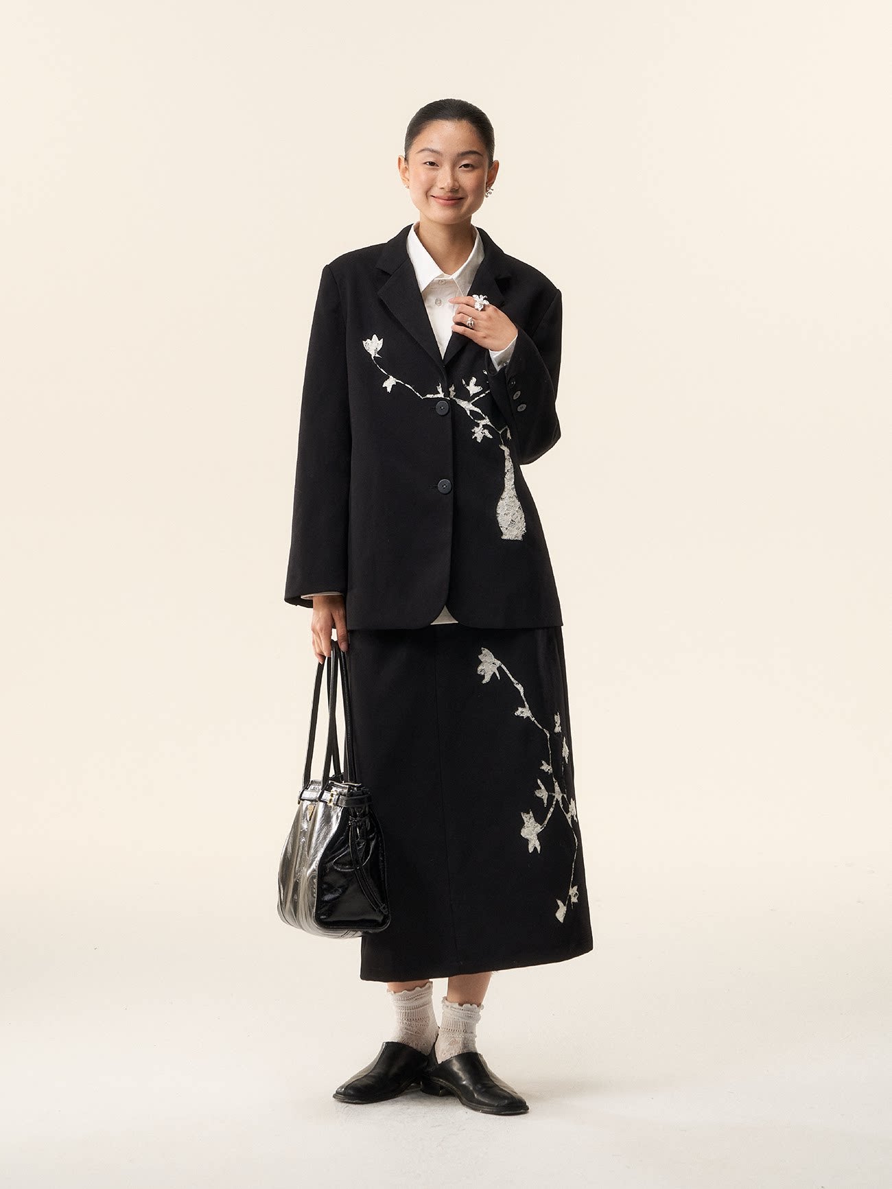LOUMUTAKU New Chinese Magnolia Suit