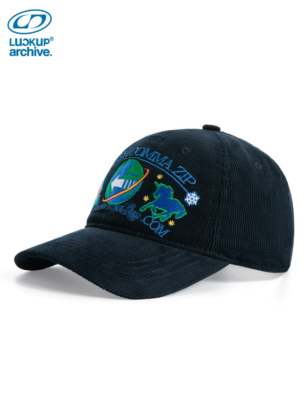 LUCKUP Corduroy Embroidered Cap