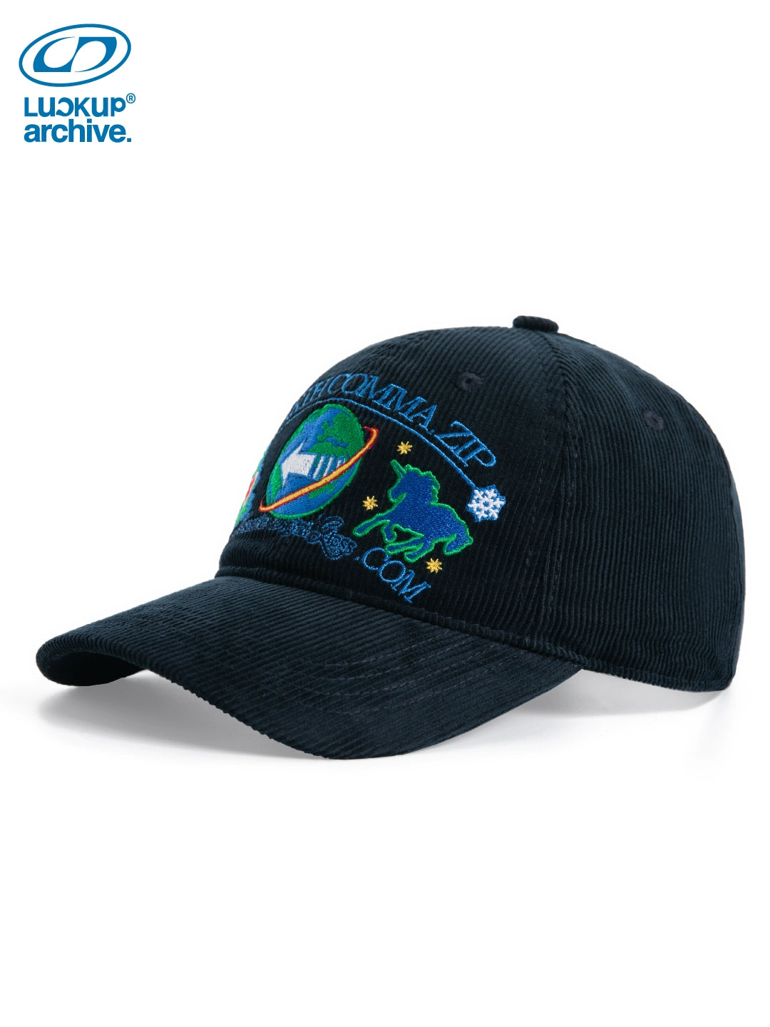 LUCKUP Corduroy Embroidered Cap