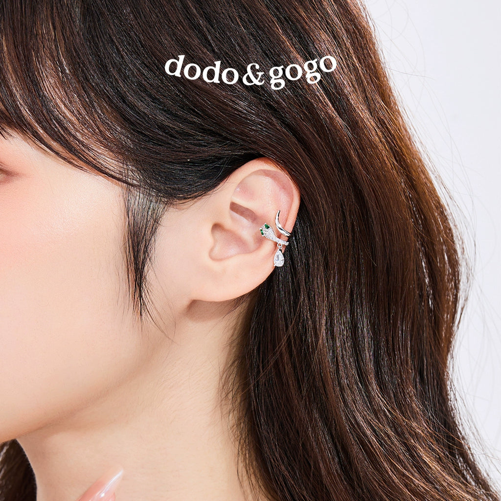 DODOGOGO Light Luxury Snake-shaped Ear Bone Clip Without Ear Hole