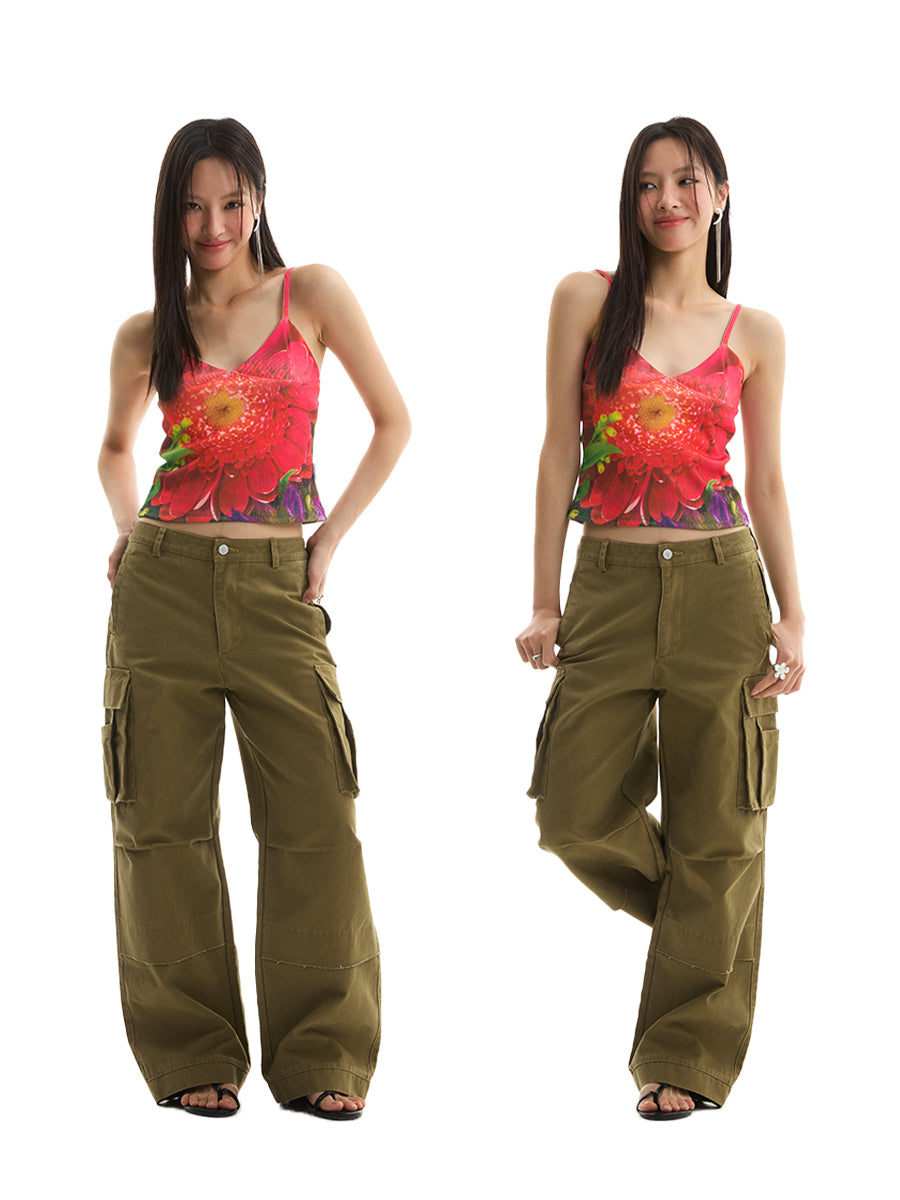 FUNKYFUN Stamen Full Print Sling Vest