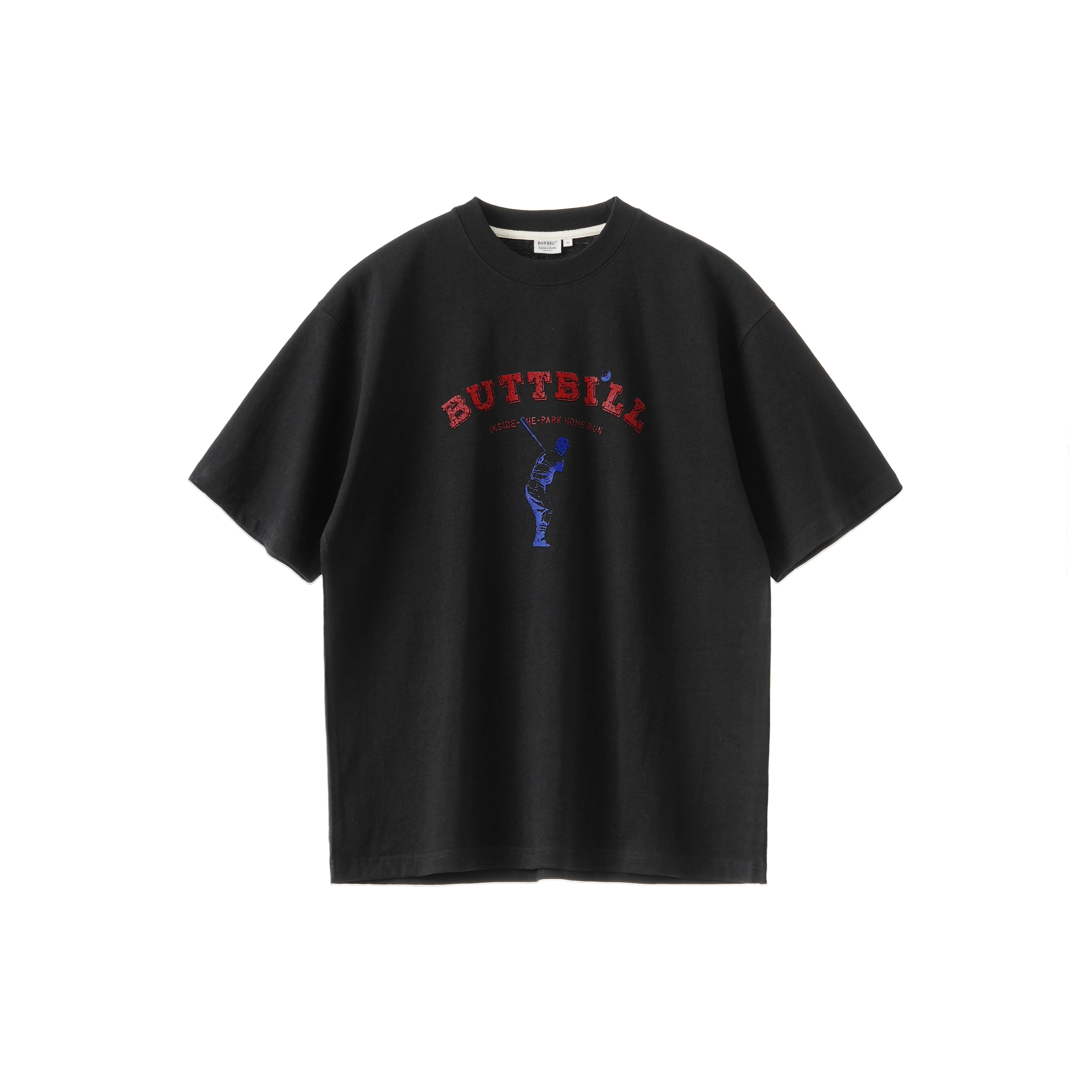 BUTTBILL Vintage Home Run LOGO Japanese Tee