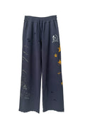 Human Star Print Loose Casual Trousers