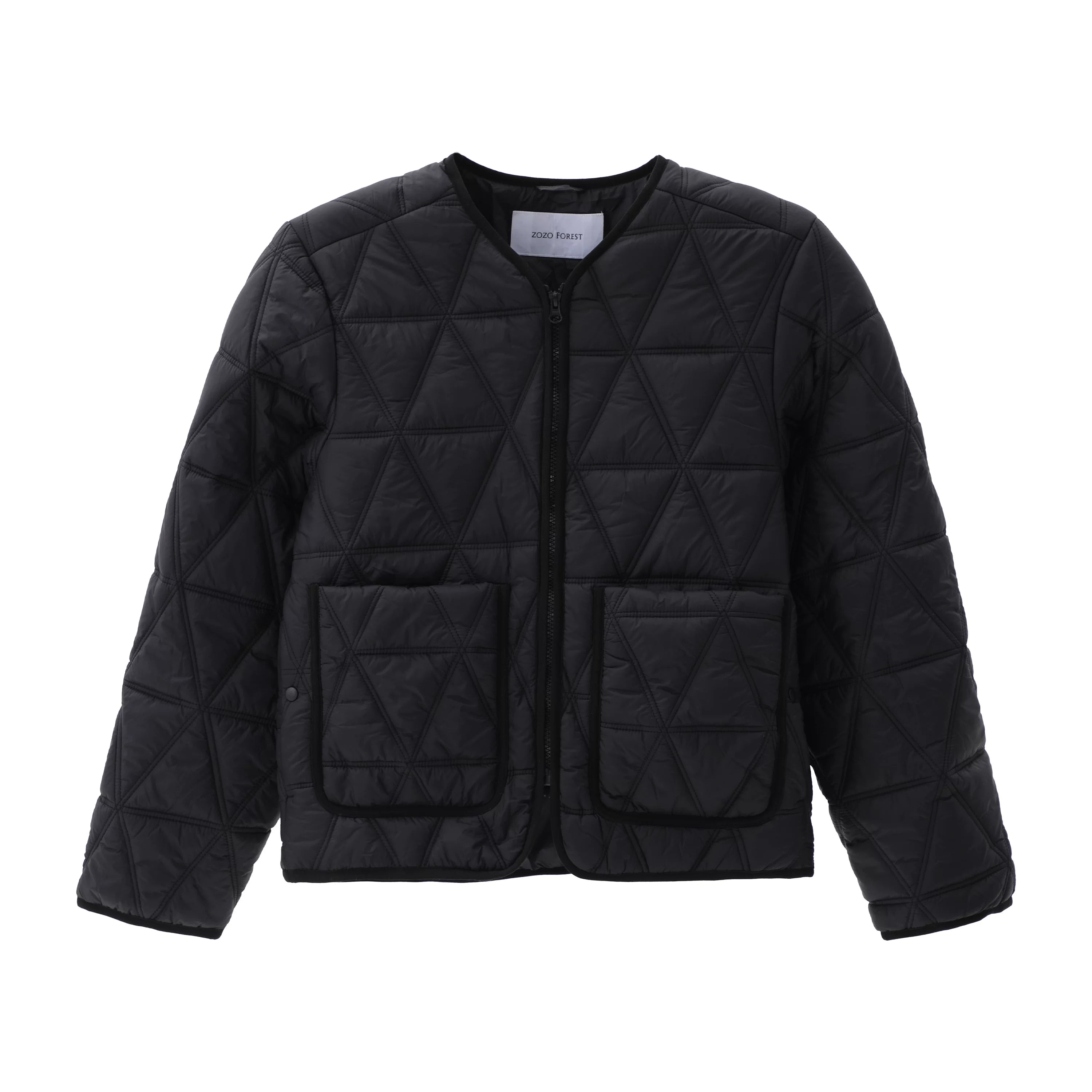 ZOZOFOREST Rhombus Regenerative Cotton Jacket Liner Jacket