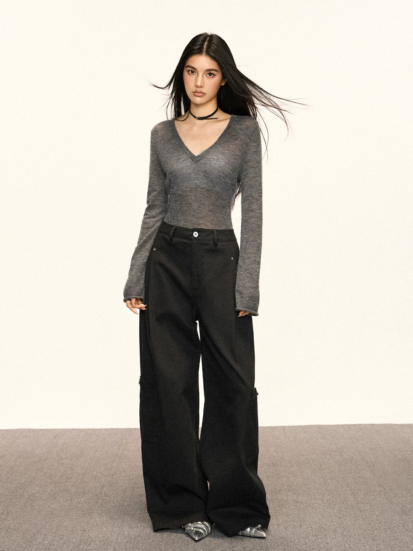 Cherry Melody Retro Loose Skinny Jeans