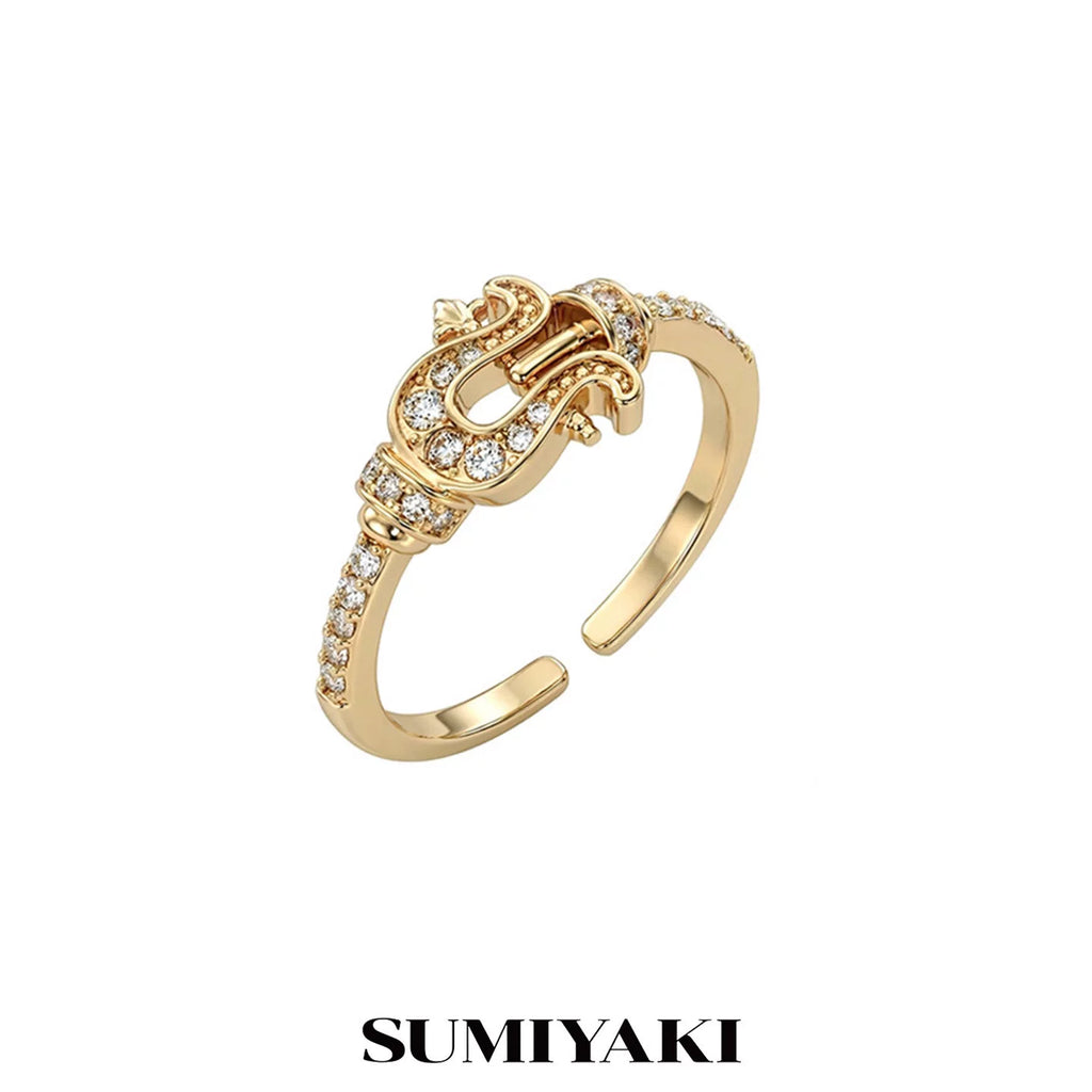 SUMIYAKI Simple Light Luxury Premium Diamond Ring