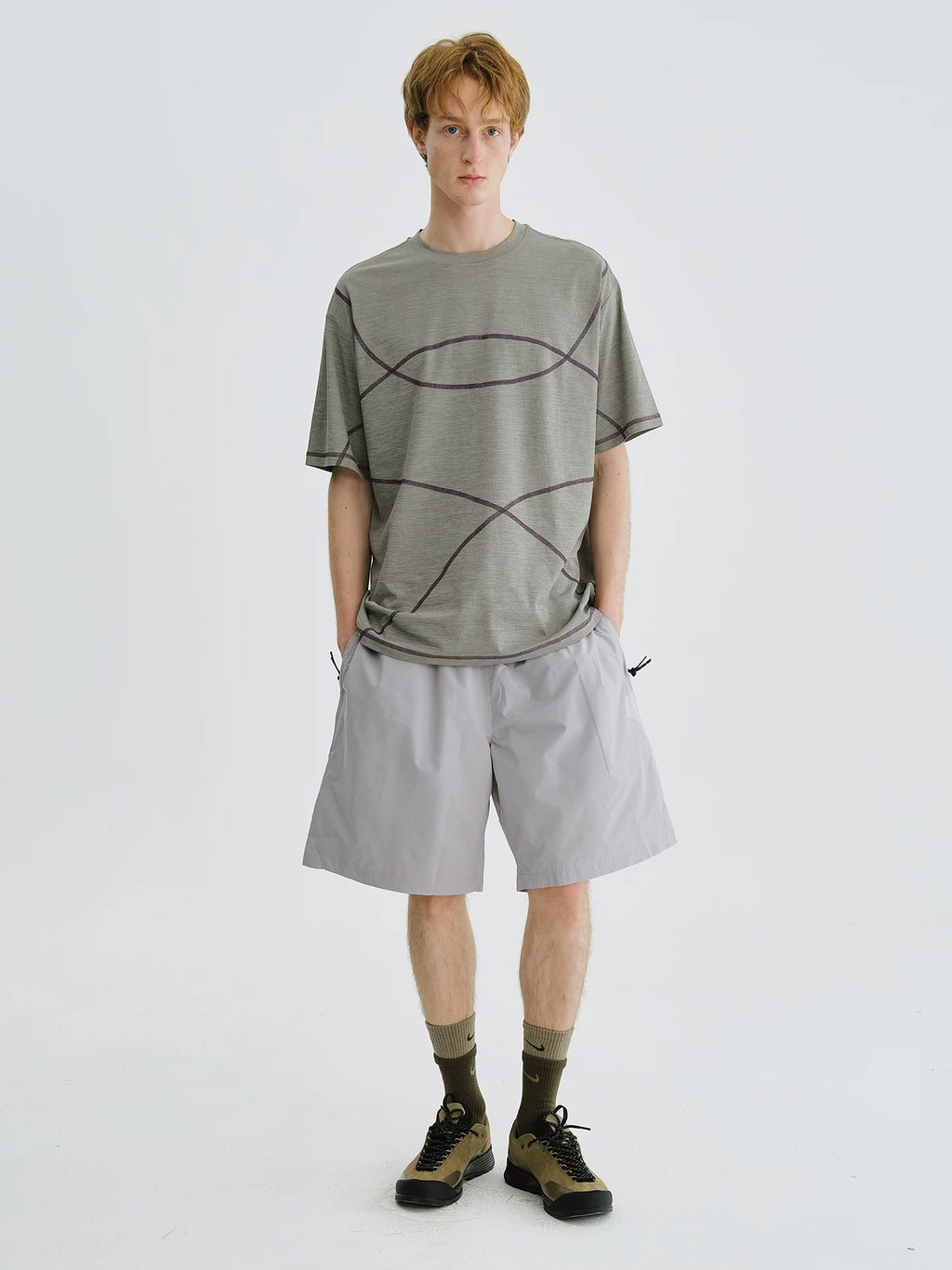 LIVINGTOWN Contrast Color Casual Loose Versatile Tee
