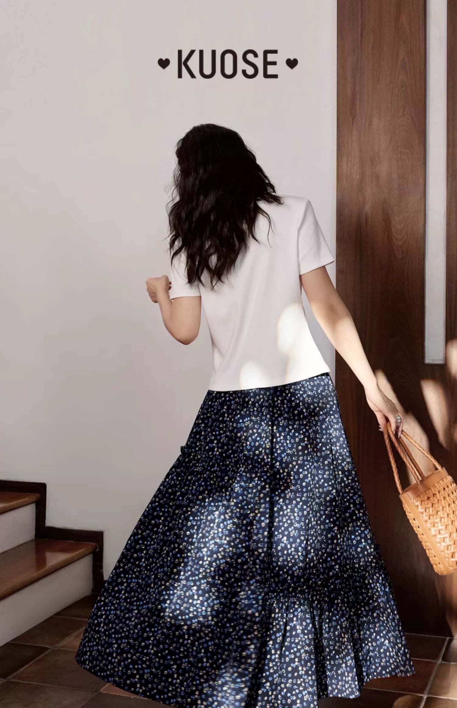 Kuose Fungus Edge Floral Skirt