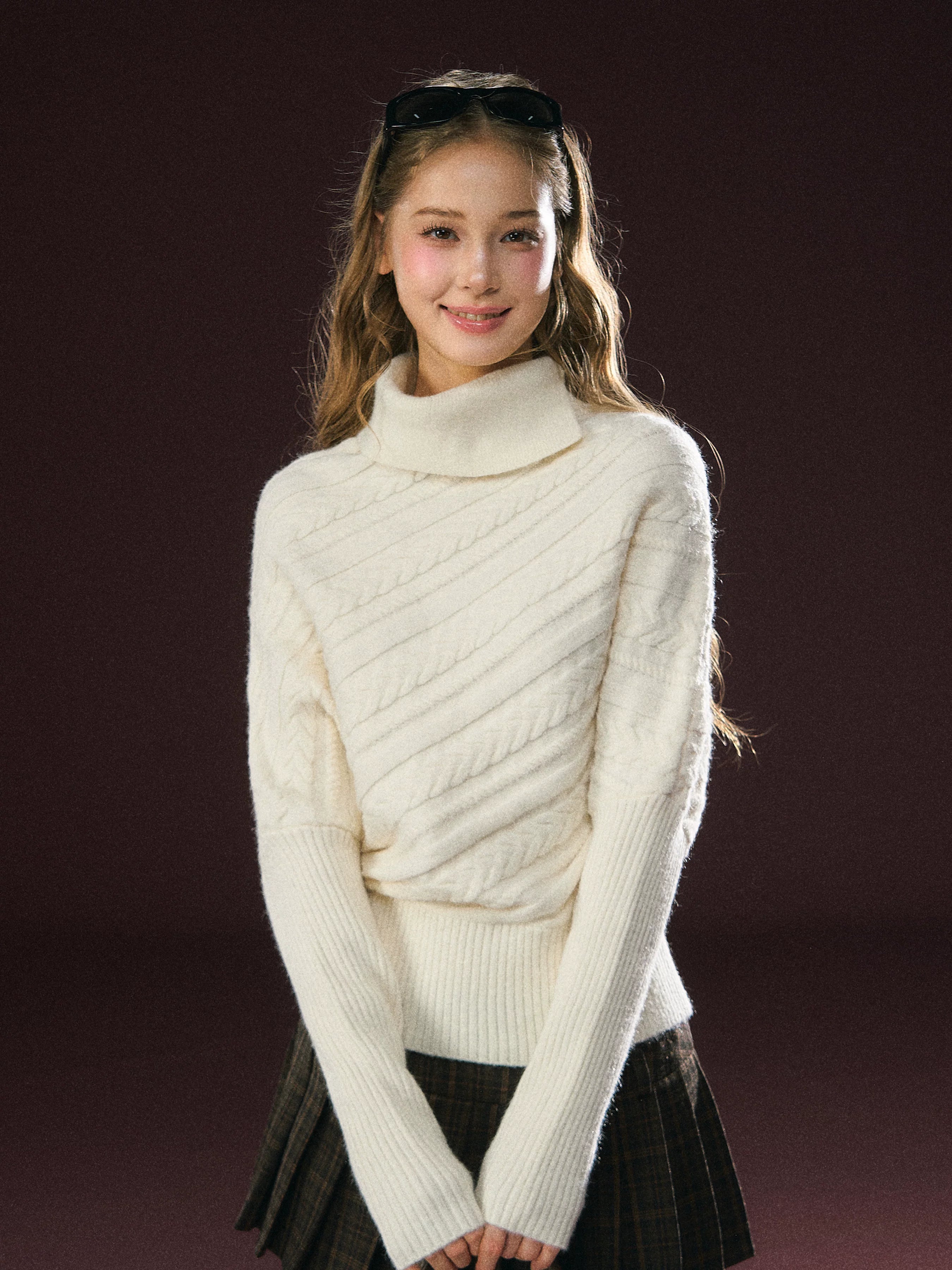 Ariseism Vintage Thickened Turtleneck Knitted Sweater