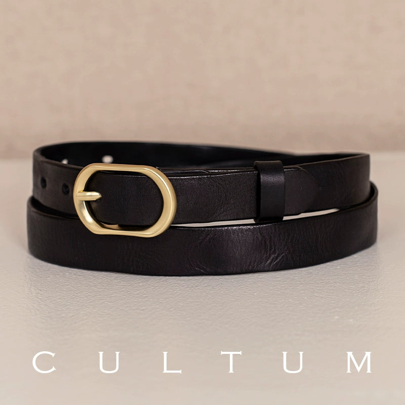 CULTUM First Layer Pure Cowhide Classic Casual Retro Belt