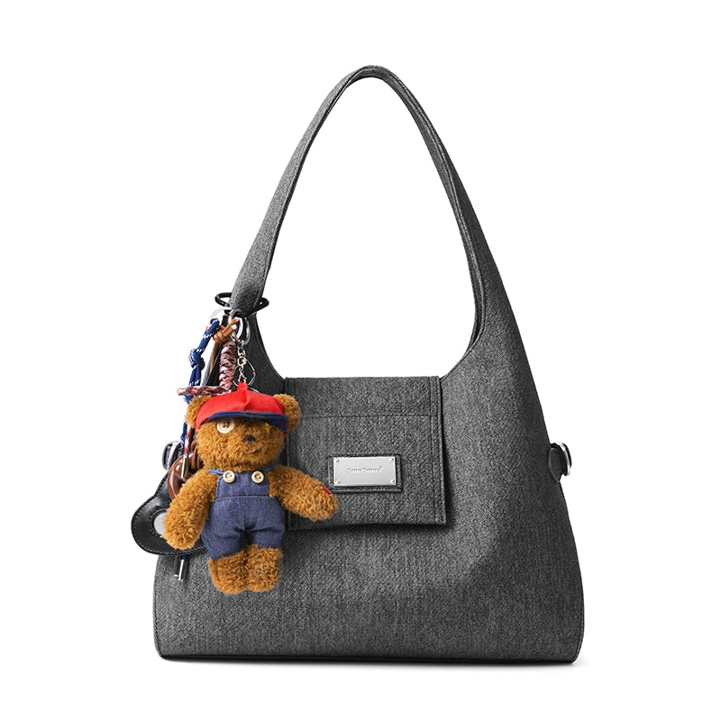 SmoSmos Commuter Denim Large Capacity Shoulder Bag