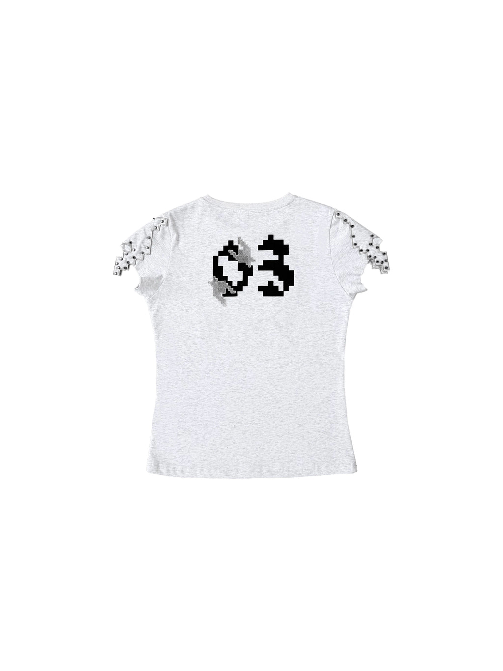 CHAI Wings Thousand Birds Grid Patch Nail Printed Tee