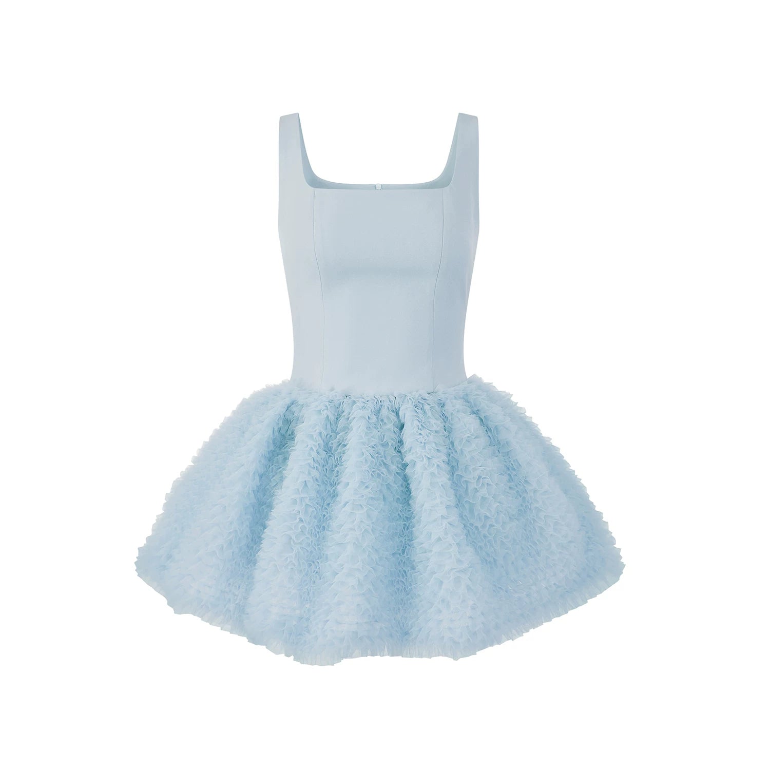 Avenement Temperament Square Neck Slim Sleeveless Dress