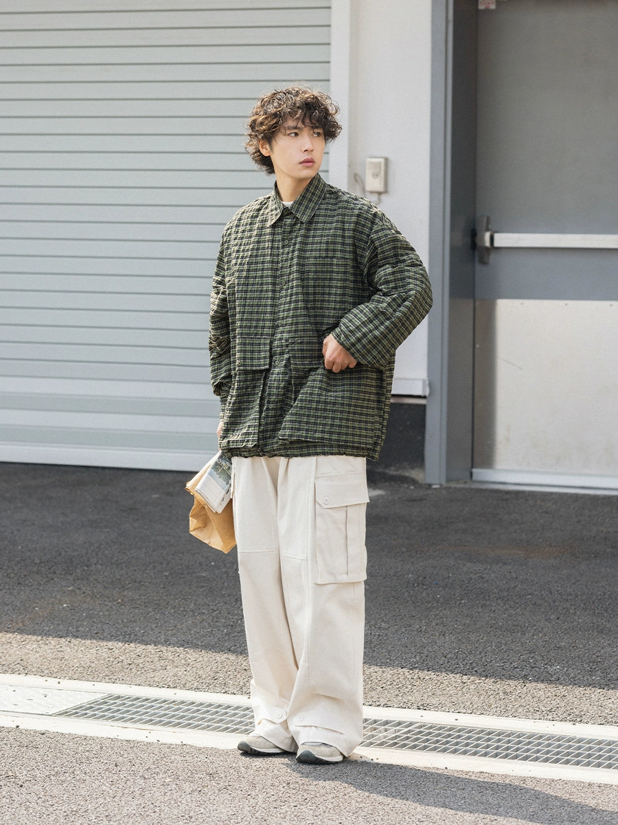 NOEARS Japanese Plaid Versatile Casual Shirt