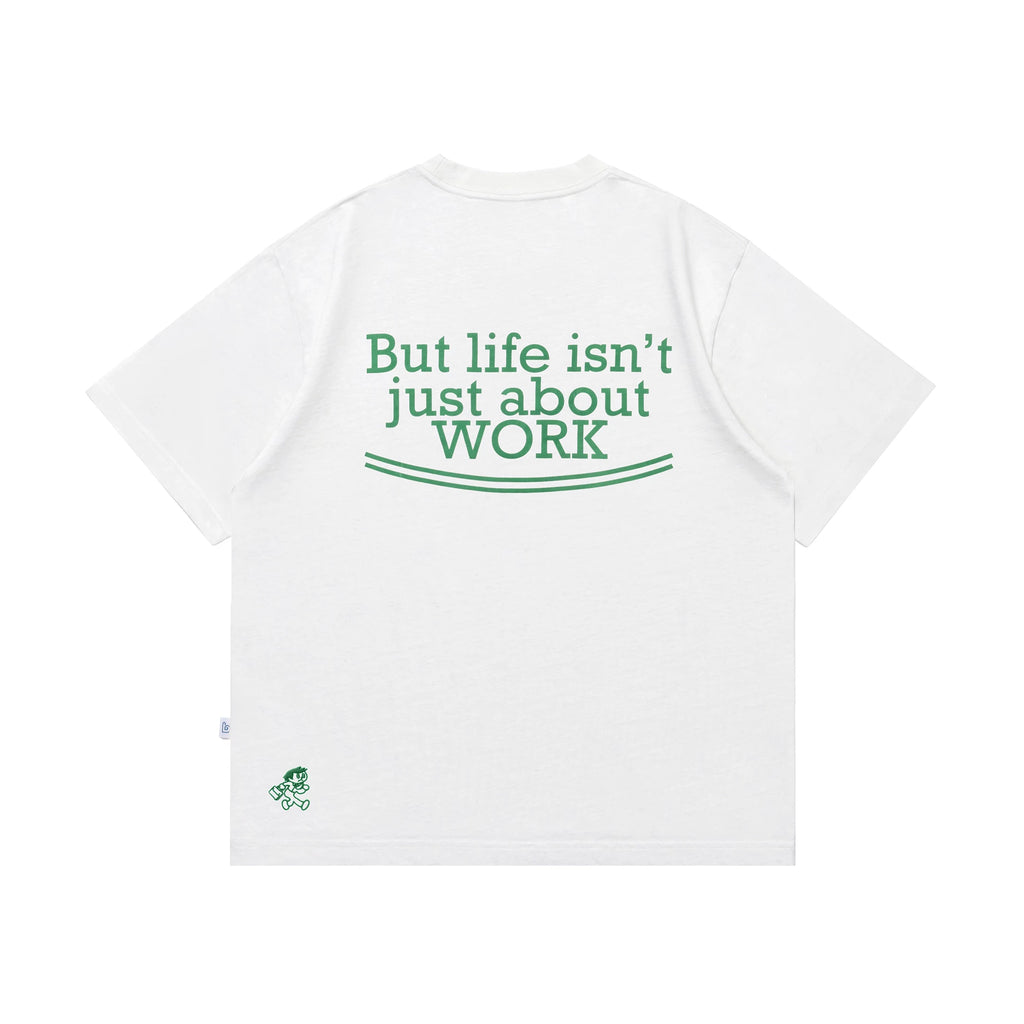 BENT IDEA Letter Print Casual Breathable Tee