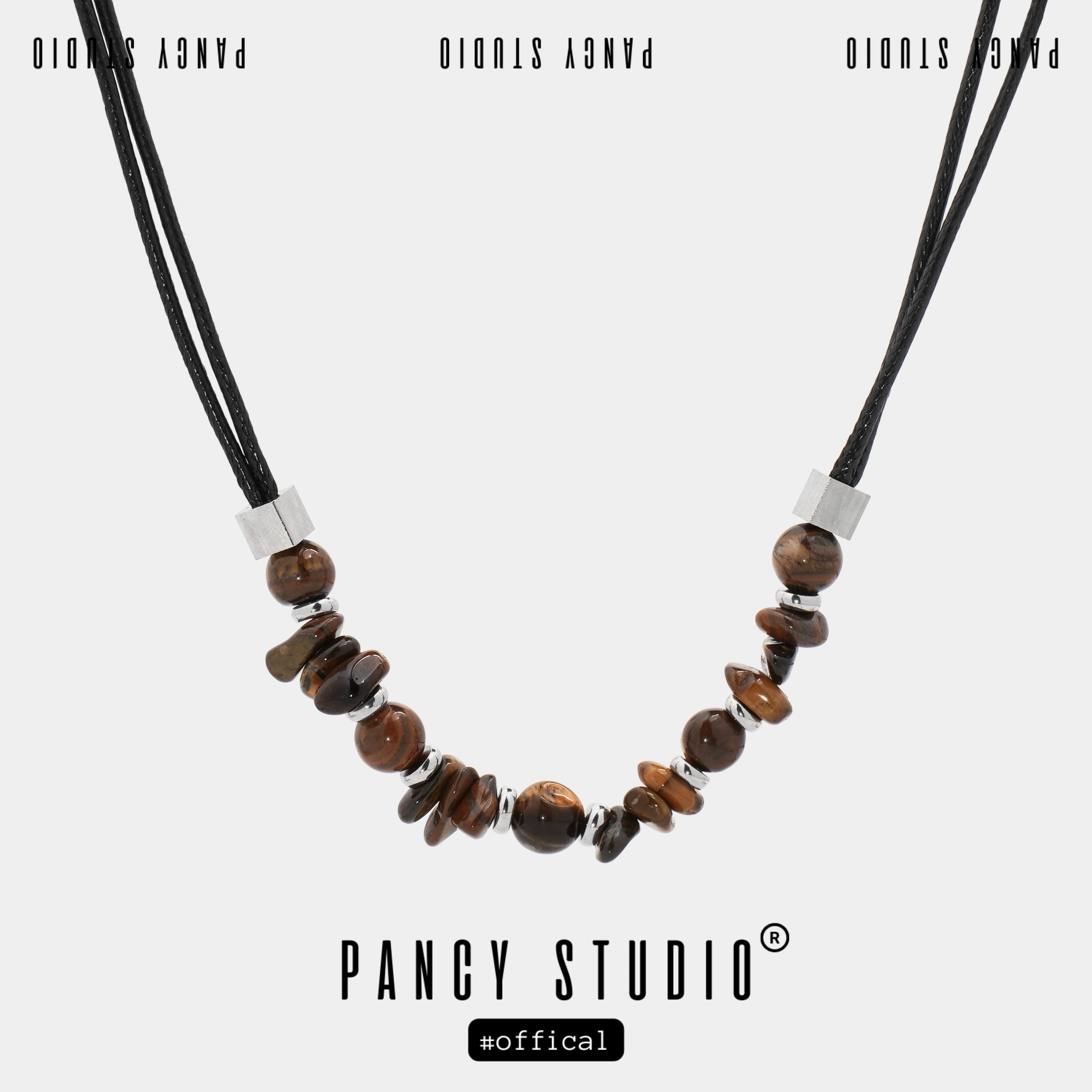 PANCY Maillard Retro Natural Stone Beaded Necklace