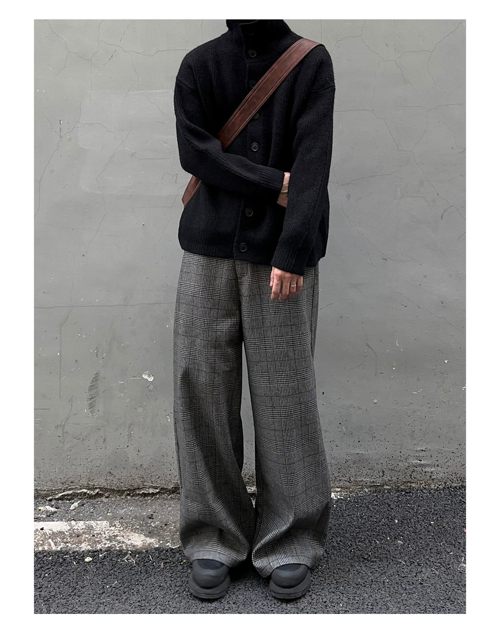 TERRAINCOGNITA Turtleneck Button-down Casual Loose-fitting Sweater