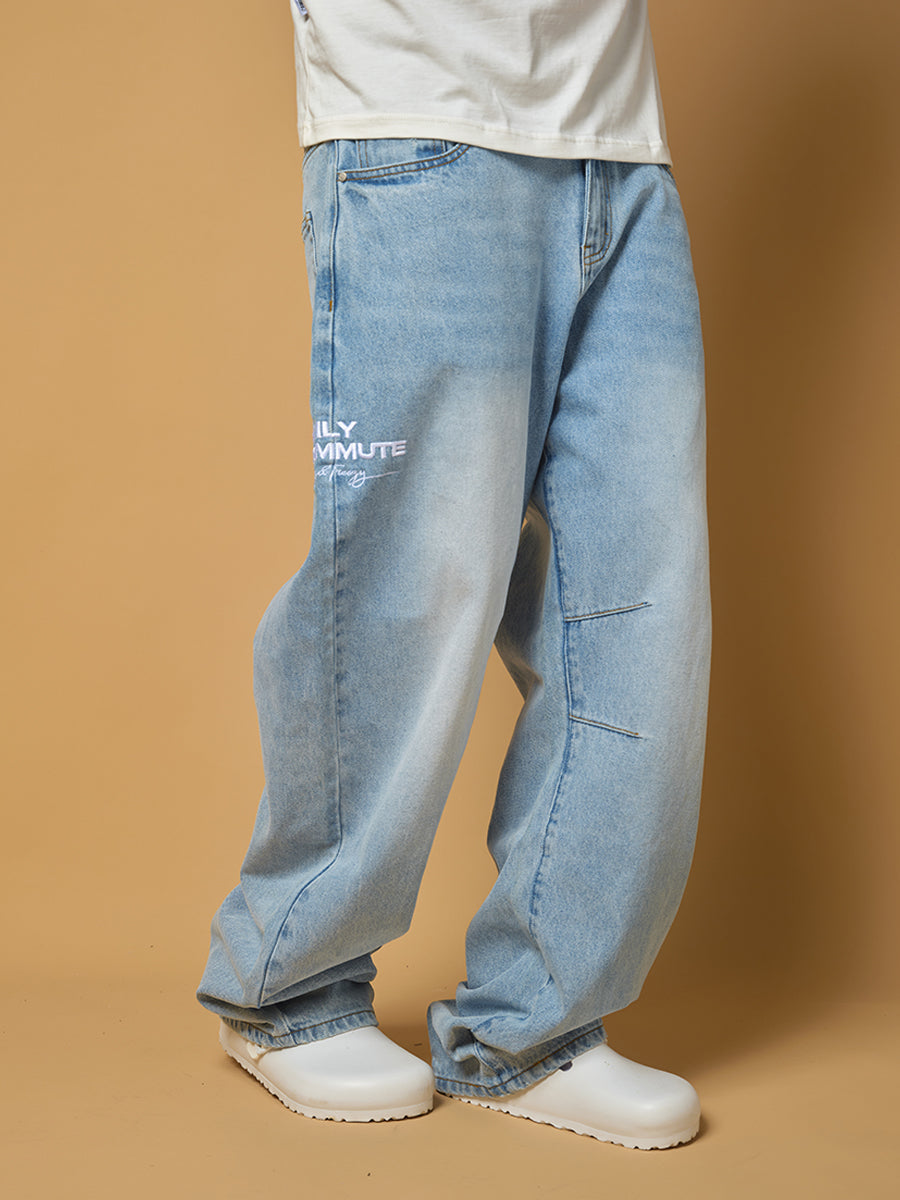 ComicTree C.t 2025 Scimitar Denim Washed Long Pants Jeans