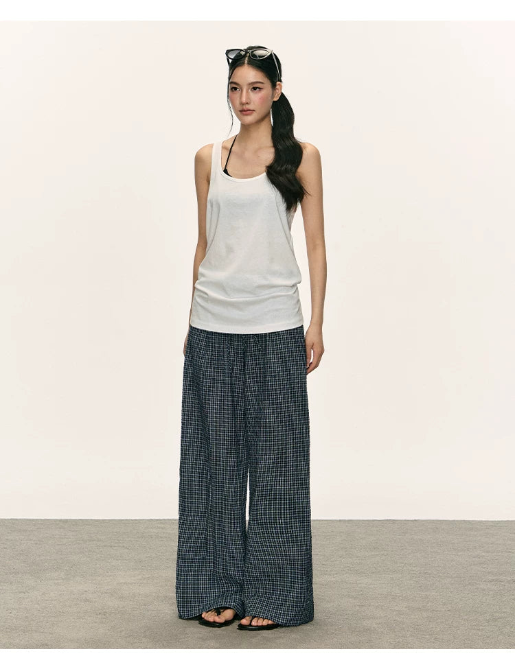 Anna Aneae Versatile Plaid Slacks
