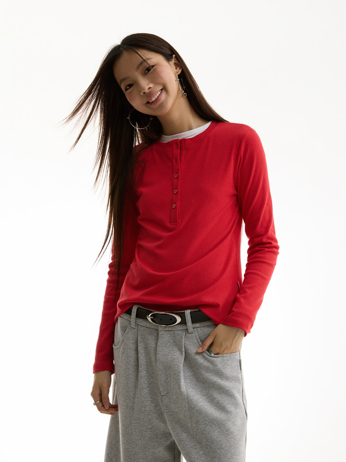 FUNKYFUN Elastic Slim Long Sleeve Base