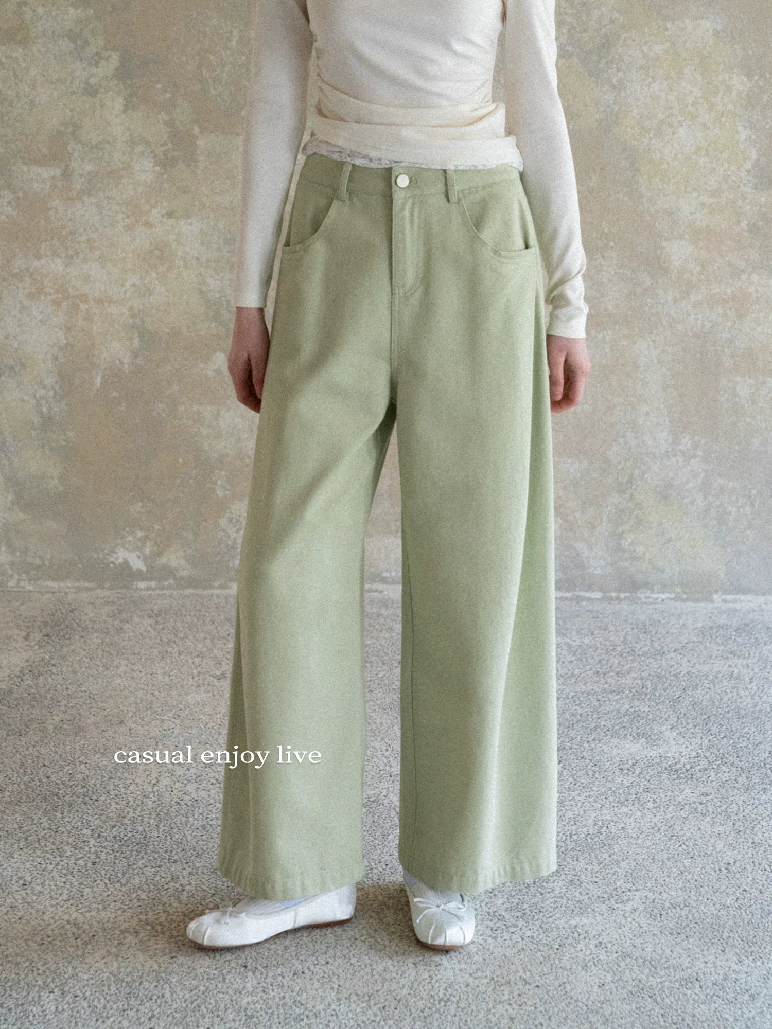 EGGKA Versatile Loose Straight Casual Pants