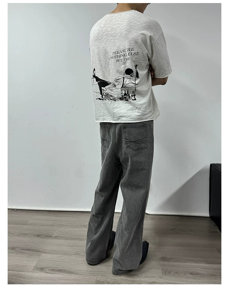JCAESAR Straight and Wide Jeans