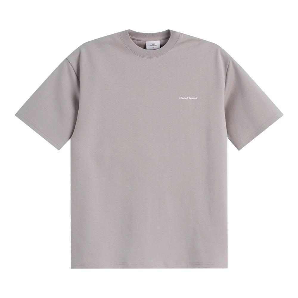 Loopsoon Simple English Round Neck Loose Tee