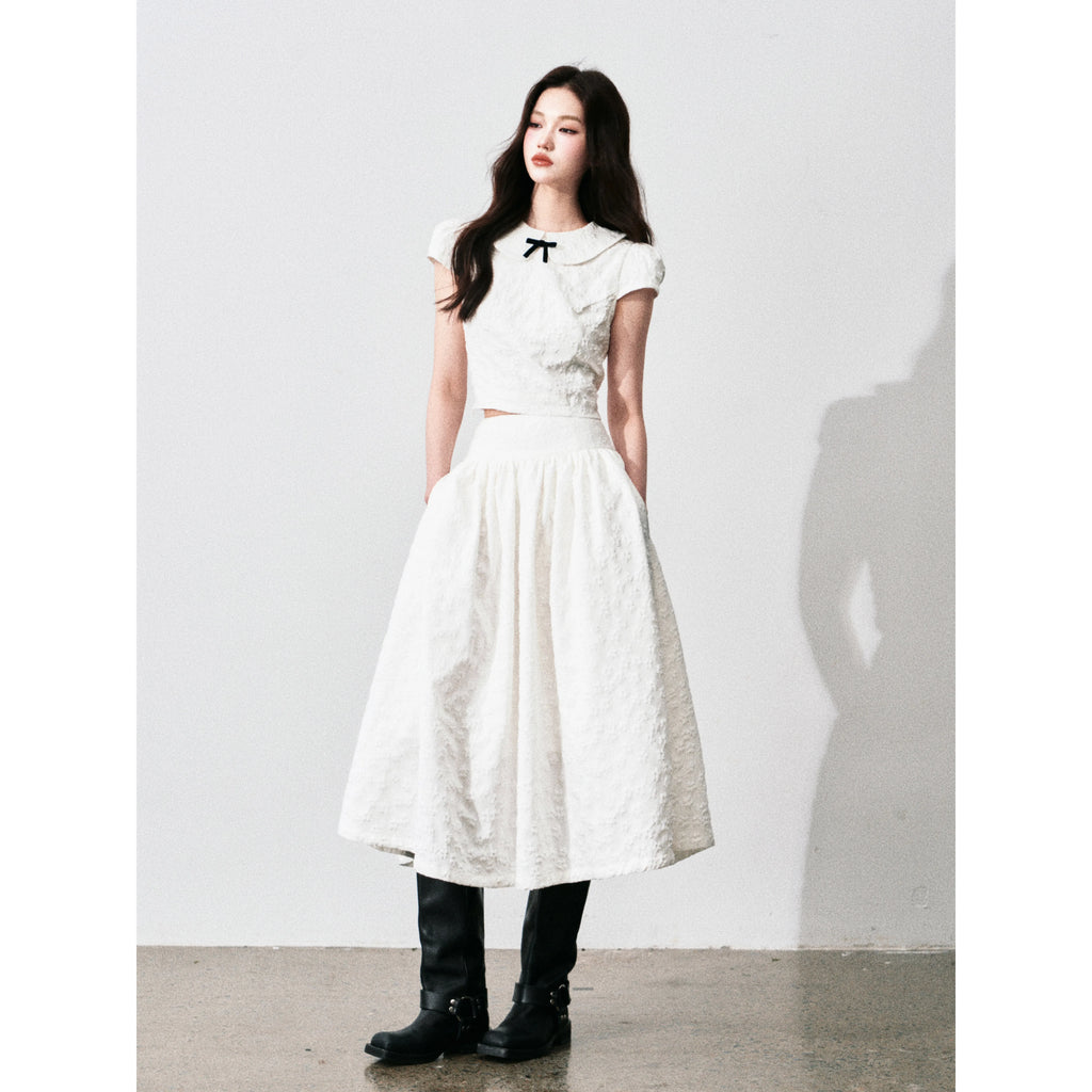 LULUSWINGS Sweet Three-dimensional Jacquard Suit Skirt