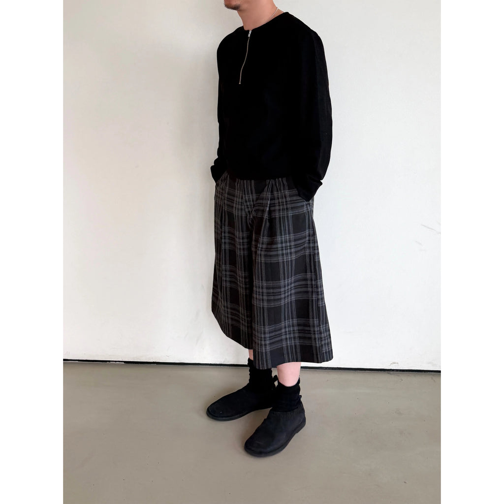 Anniehall Plaid Casual 7-point Trousers