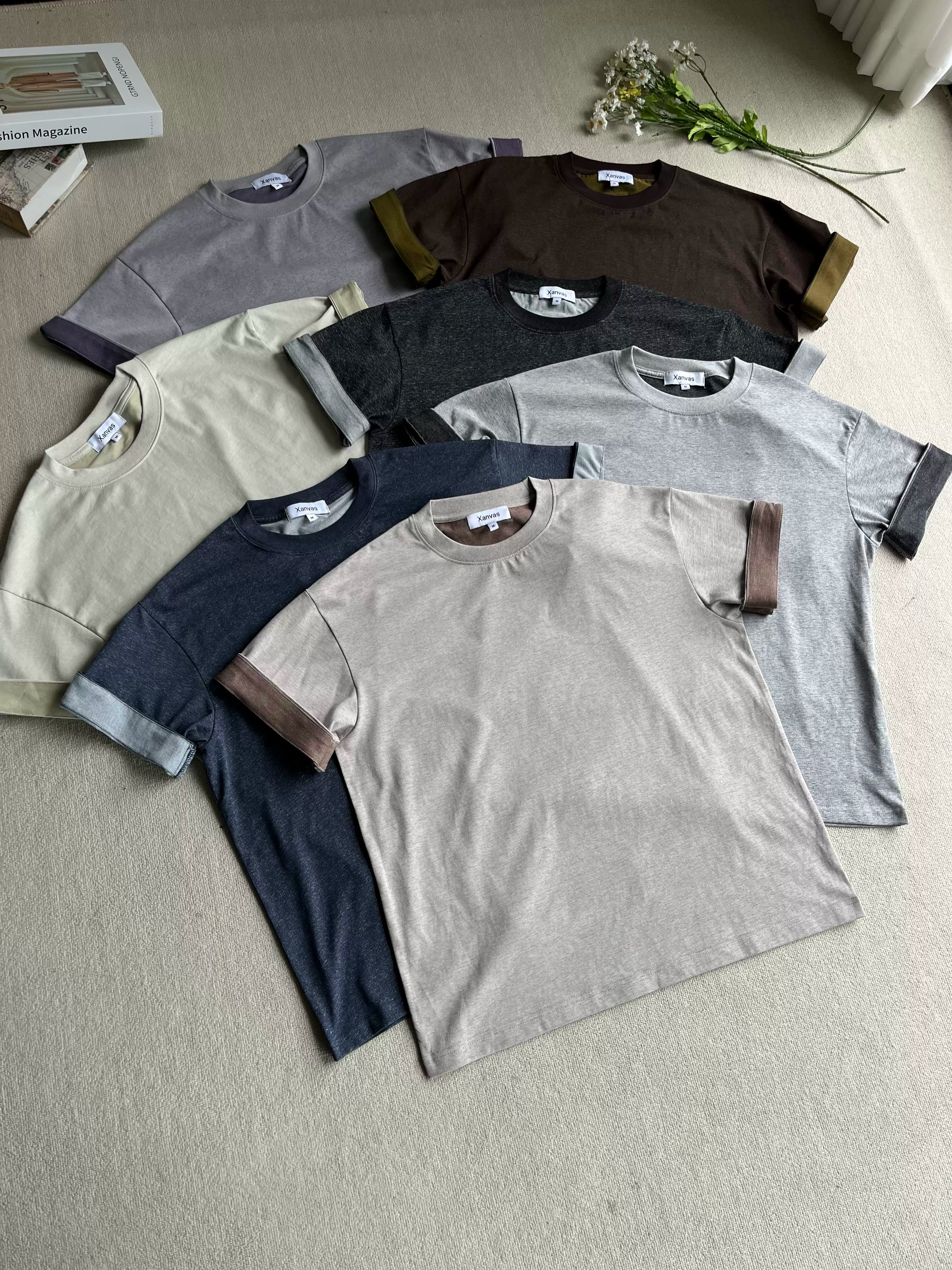 Xanvas Yarn Texture Casual Tee