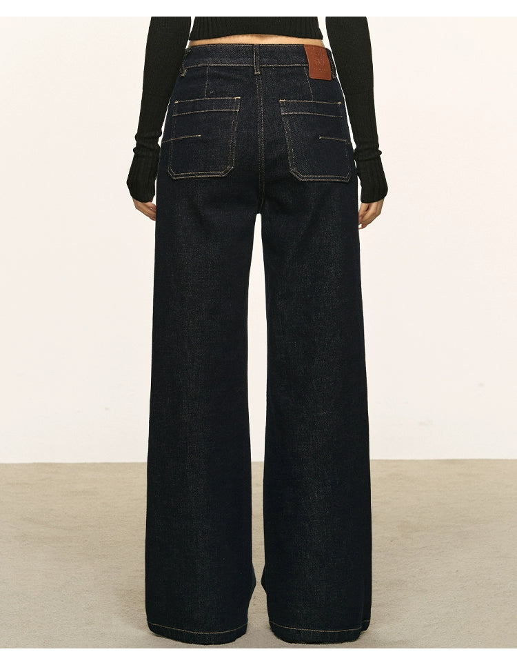 Anna Aneae Mid-rise Straight Jeans