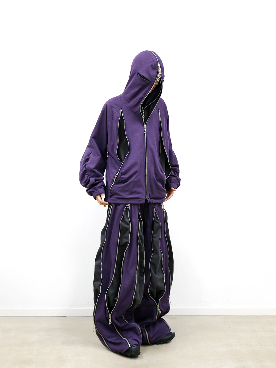 RELABEL Double-sided Spliced Sweater Jacket