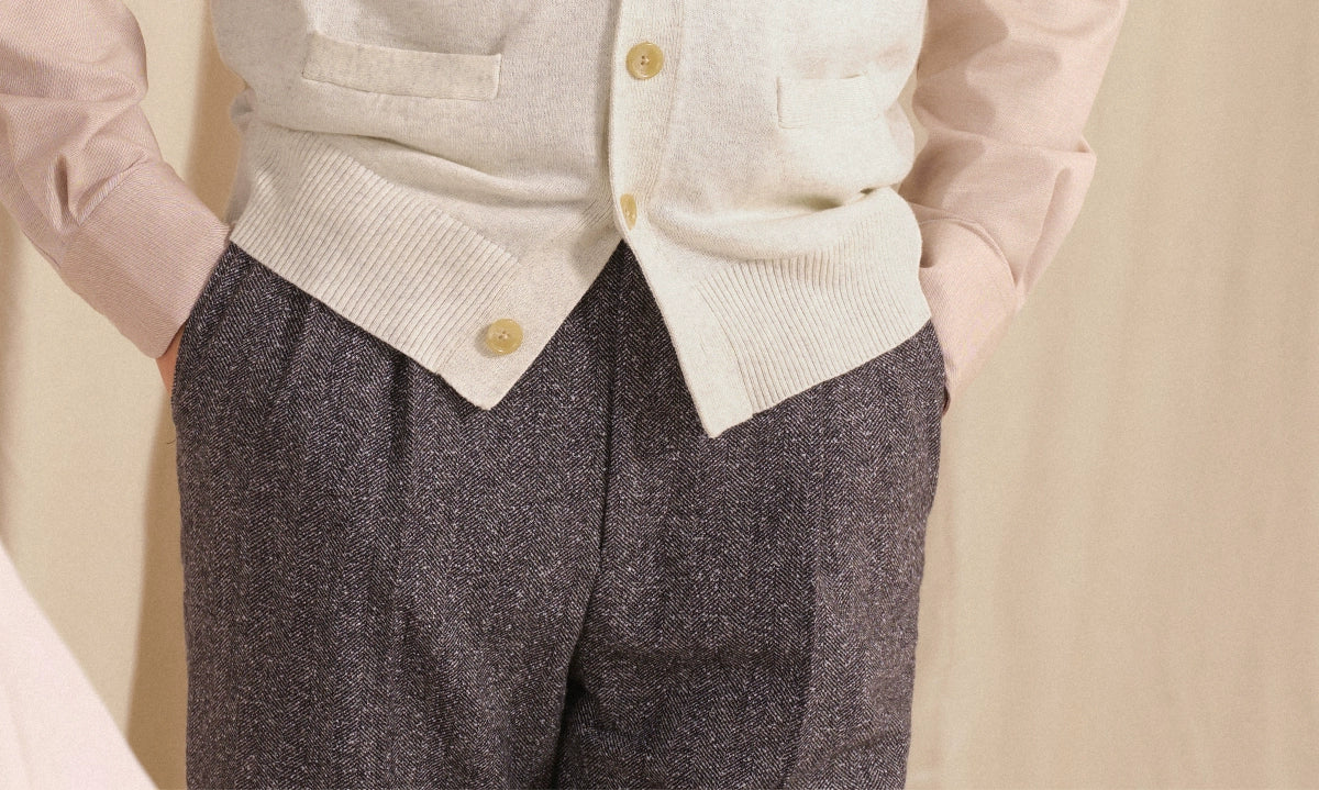 CULTUM Sleeveless Knitted Cardigan V-Neck Wool Vest