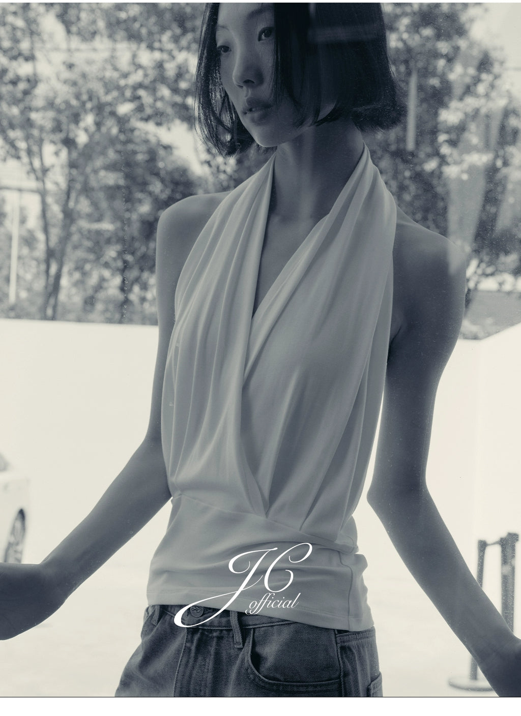 JCAESAR Deep V Neck Vest