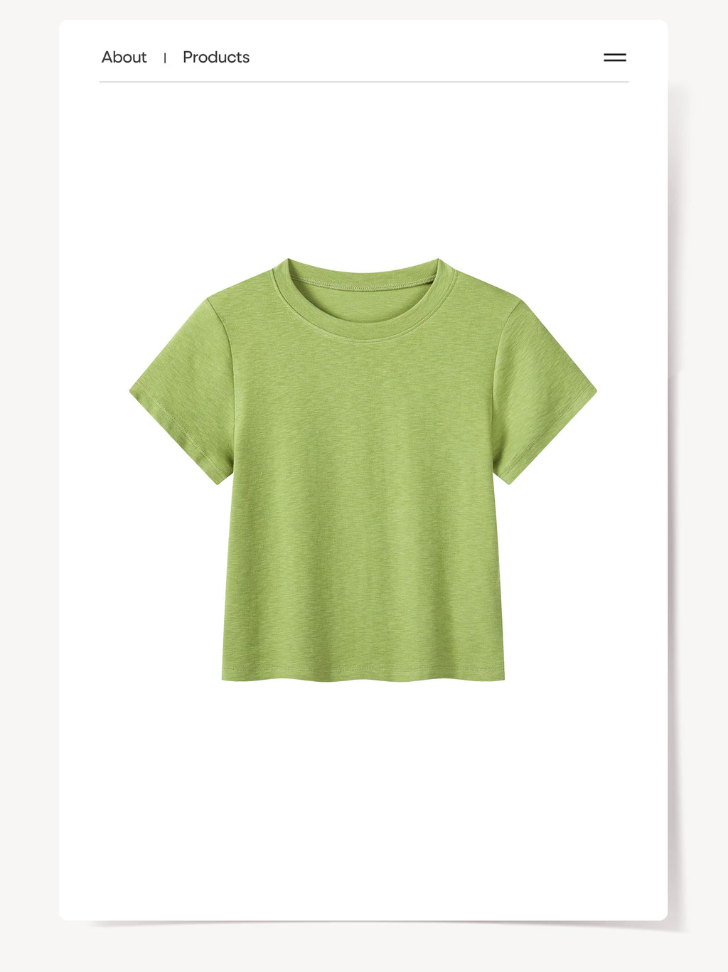 Cantonstory Casual Simple Versatile Tee