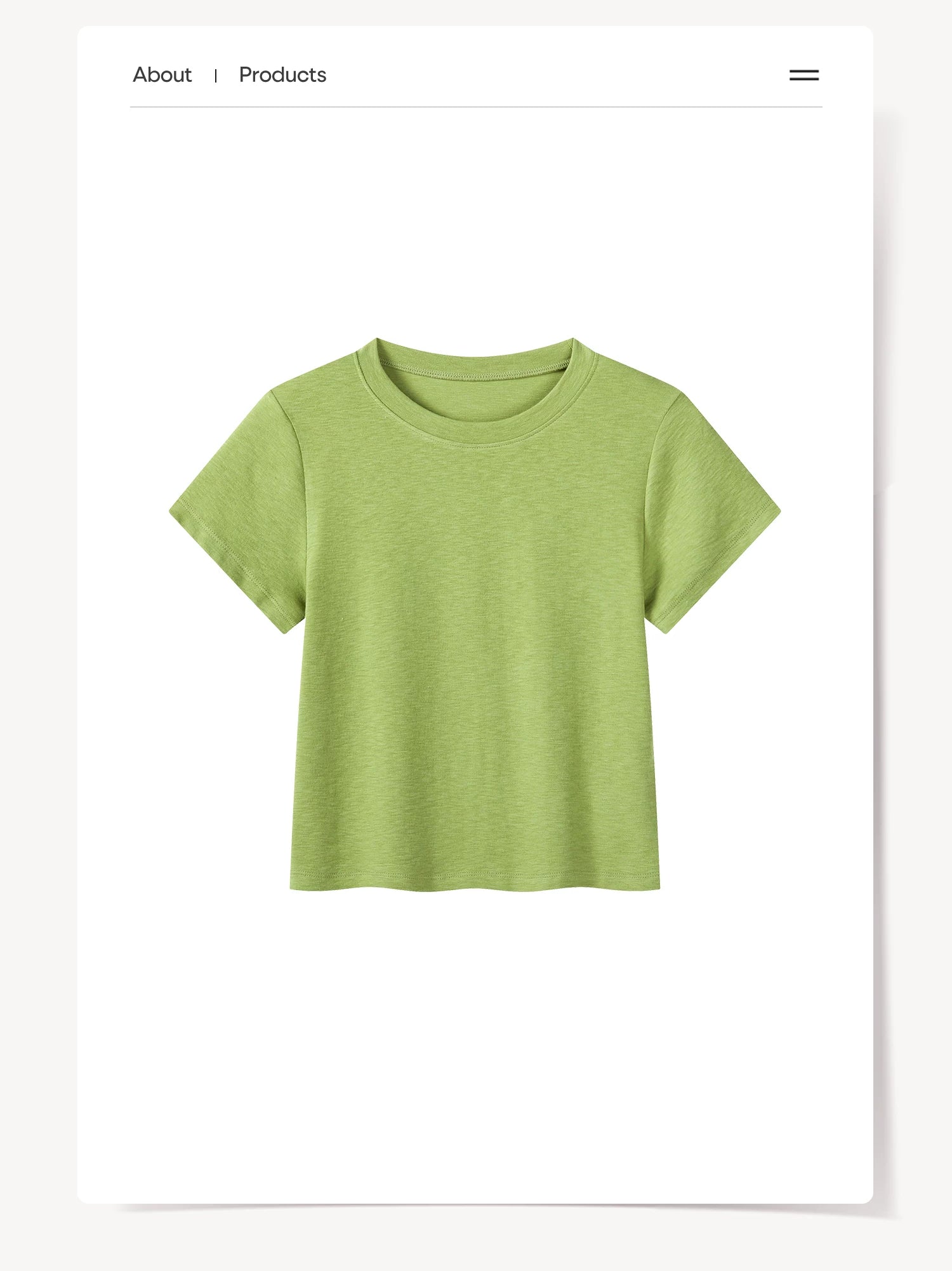 Cantonstory Casual Simple Versatile Tee