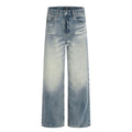 11KN Retro Cat Beard Loose Straight Jeans