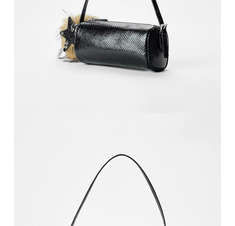 ECODAY Mini Pencil Case Cylinder Handbag