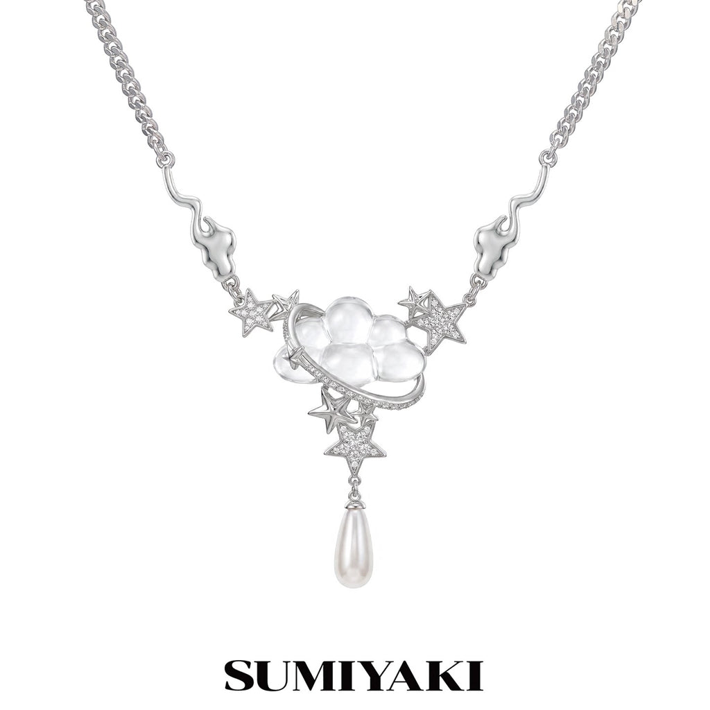 SUMIYAKI Niche Full of Diamond Star Necklace