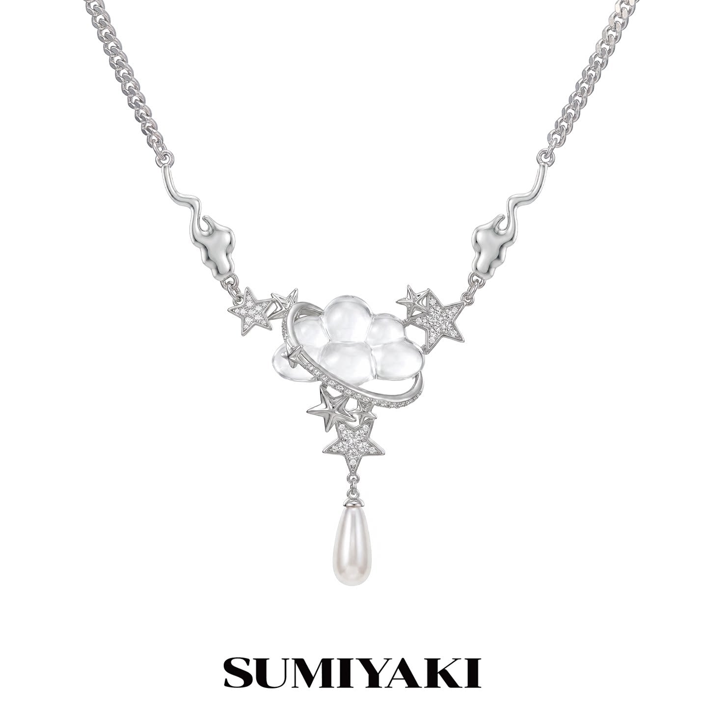 SUMIYAKI Niche Full of Diamond Star Necklace