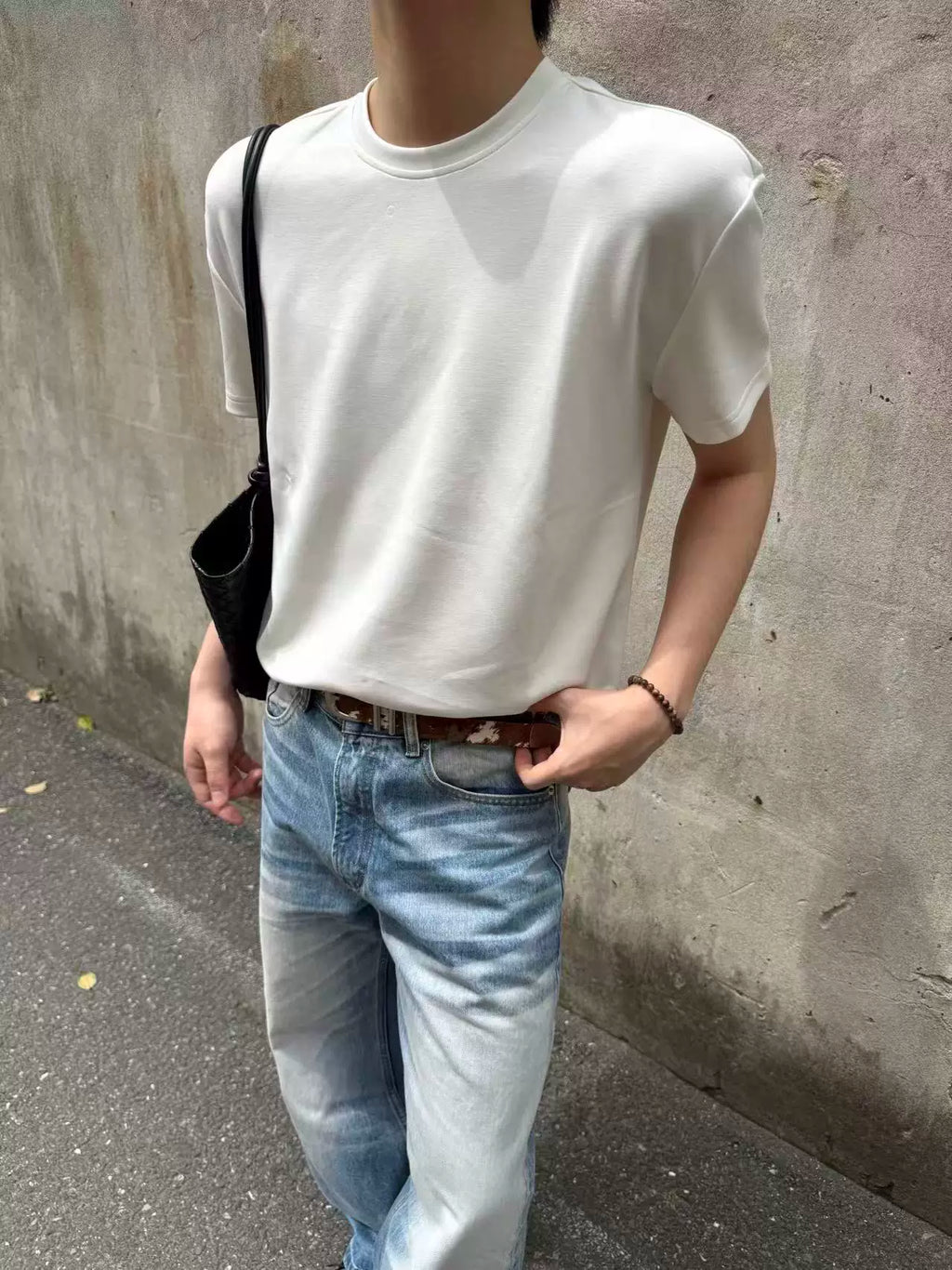 TERRAINCOGNITA Front Shoulder Cool High Elastic Round Neck Tee