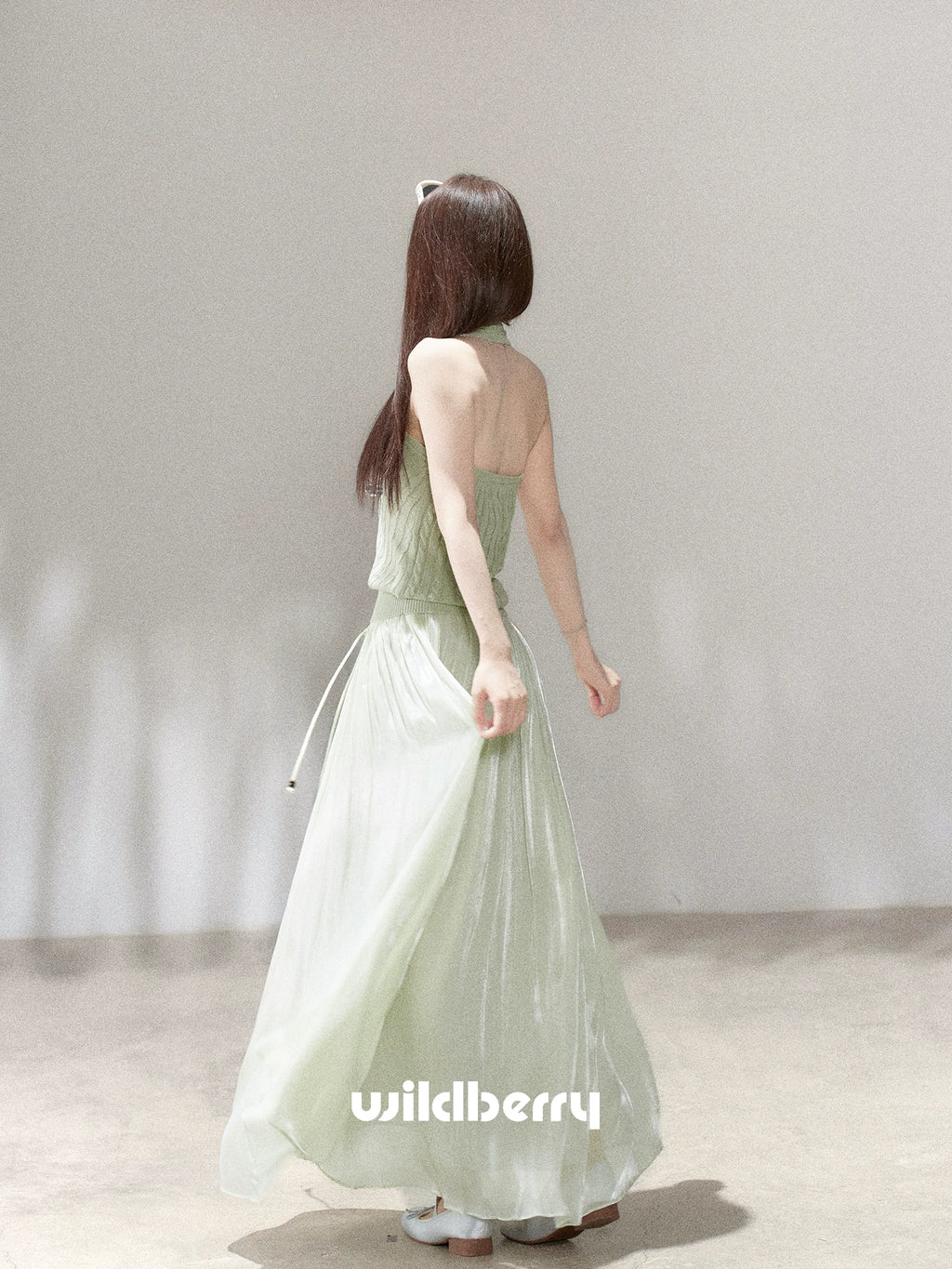 Wildberry High Waist Pleated Skirt