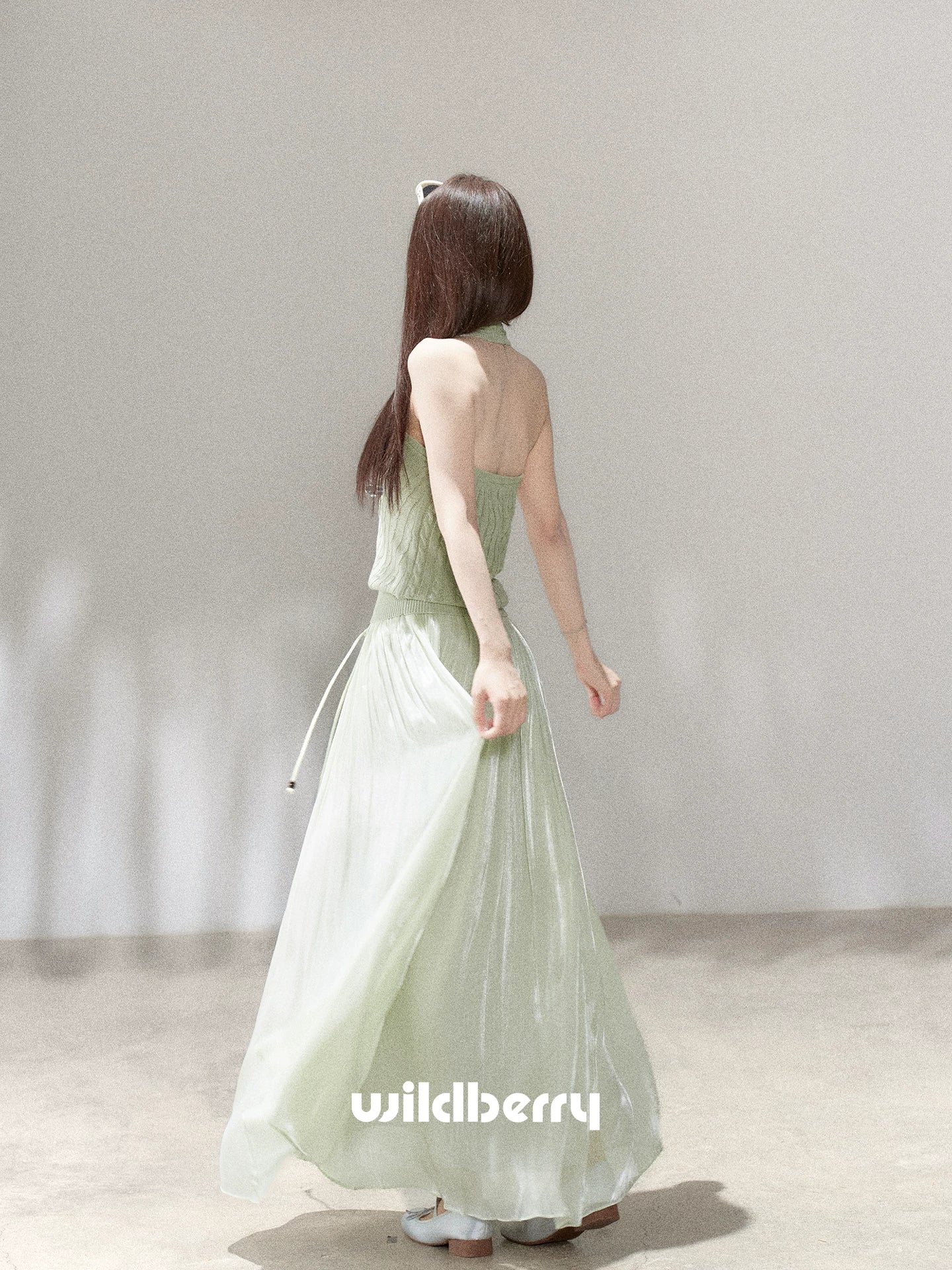 Wildberry High Waist Pleated Skirt