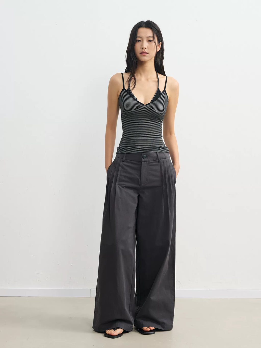 LINY LIBERTY Vintage Wide-leg Slacks