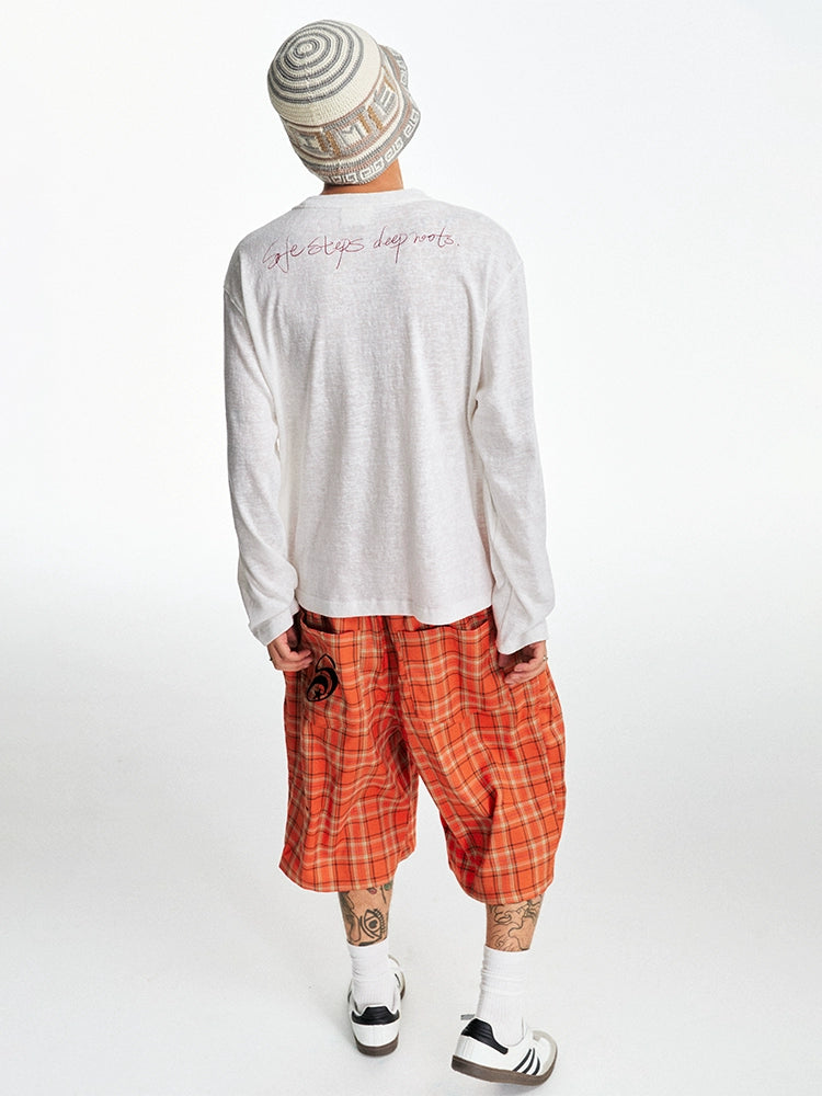 CoosRetro Vintage Loose Breathable Hot Diamond Printed Long Sleeve