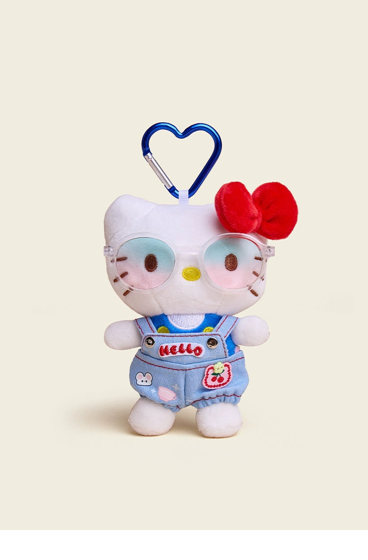 HAVEROSE Hellokitty Cute Plush Glasses Pendant